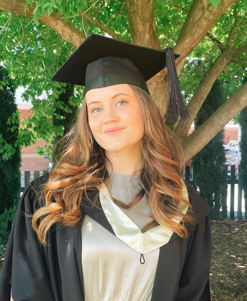 Photo of Elaelah Harley at her Master's Graduation