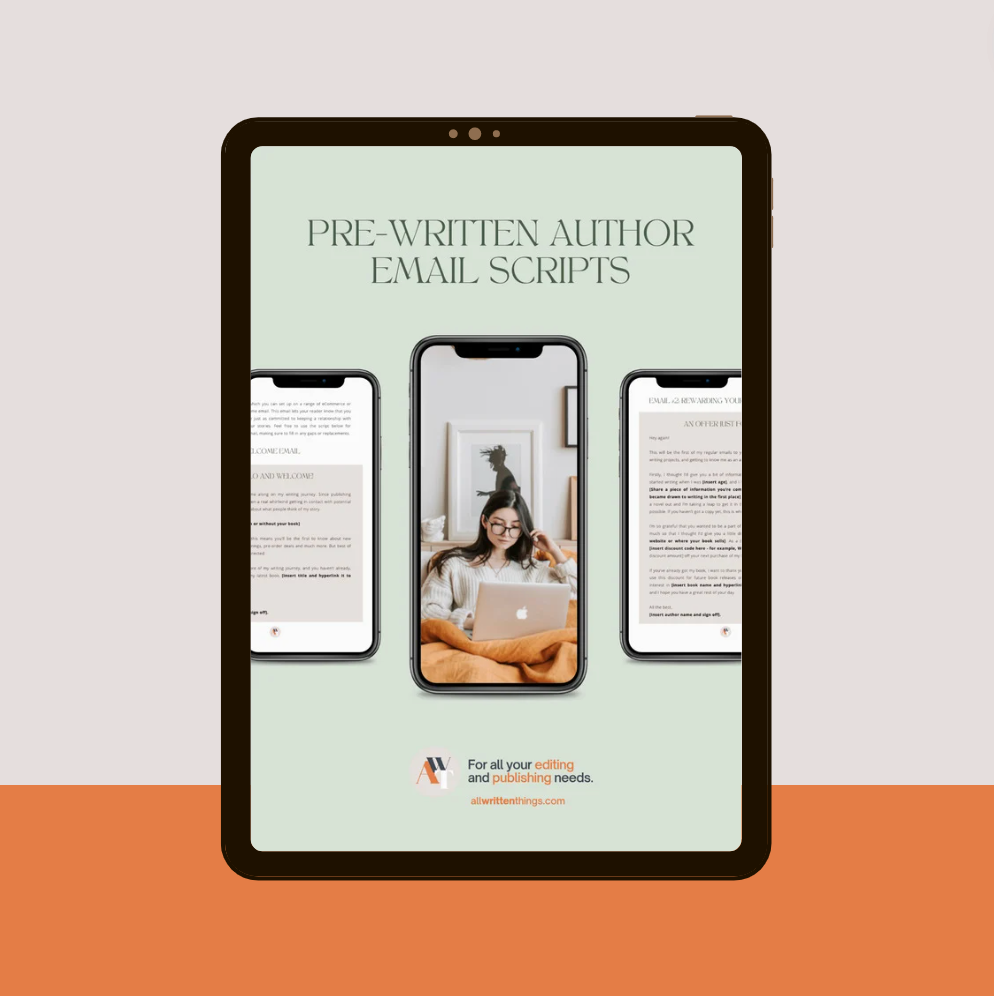 Pre-written Author Email Scripts | All Written Things