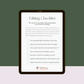FREE Editing Checklist for Beginners | All Written Things