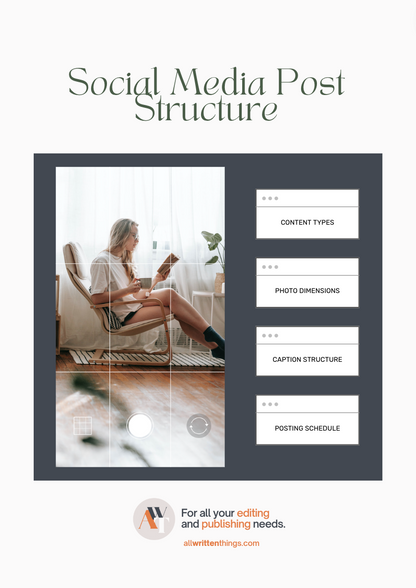 FREE Social Media Post Structure Guide | All Written Things