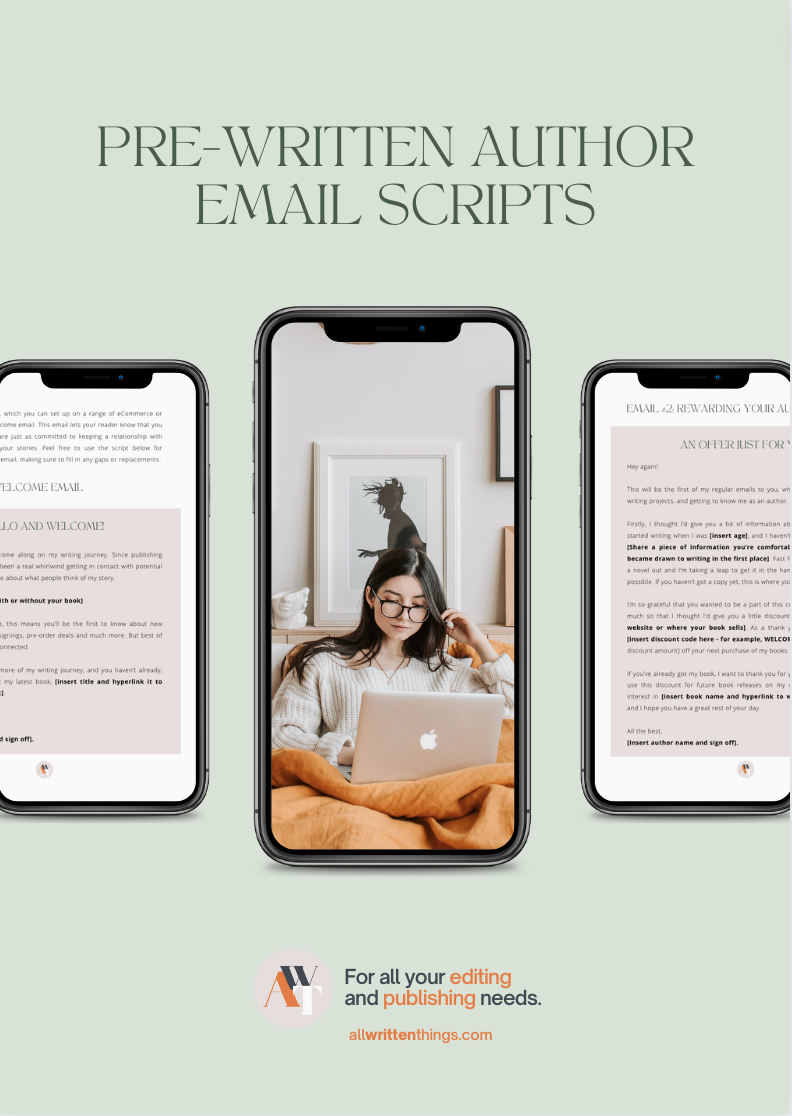 Pre-written Author Email Scripts | All Written Things